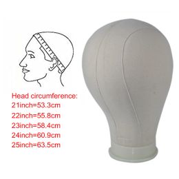 Canvas Block Head Training Mannequin Head Display Styling Manikin Head Wig Stand For Mking Wigs Styling Holder Tool