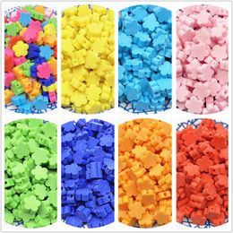 30pcs/Lot 10mm Flower Shape Clay Spacer Beads Polymer Clay Beads For Jewelry Making DIY Handmade Accessories