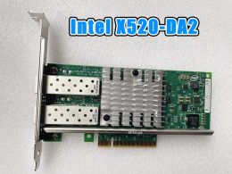 Cards Original 10GB 2 Dual Port X520DA2 XYT17 942V6 For 10G SFP+ PCI Express x8 82599ES Intel Chip Ethernet Network Card