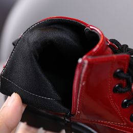 New Autumn Winter Children Leather Boots Girls Boys Shoes Kids Martin Boots 1-6 Years Baby Ankle Boots Sports Sneakers