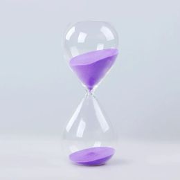 5/30/60 Minutes Hourglass Timer Transparent Glass Hourglass Gift Cook Clock Home Ornaments Multiple Colors