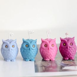 3D Owl Silicone Candle Mould DIY Handmade Aromatherapy Plaster Craft Resin Soap Making Tools for Home Decor Gifts