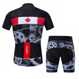 Weimostar Canada USA Mexico Team Cycling Clothing Man Summer Pro Cycling Jersey Set MTB Bicycle Clothing Quick Dry Bike Wear