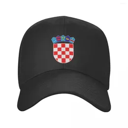 Ball Caps Custom Coat Of Arms Croatia Baseball Cap Hip Hop Men Women's Adjustable Croatian Flag Proud Dad Hat Spring