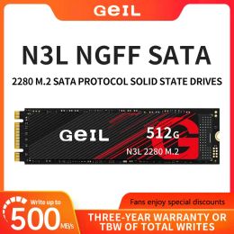 Drives GeIL N3L Solid State Drive 256GB 512GB 1TB 2tb Solid State Disk NGFF 2280 M.2 SATA Protocol for PC Laptop SSD