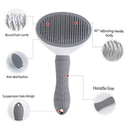 Dog Hair Removal Comb Grooming Cat Flea Comb Pet Hair Cleaning Brush Cats Comb for Dogs Grooming Tool Automatic Hair Trimmer