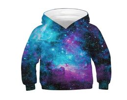 Raisevern Kids Hoodies Sweatshirts Autumn Winter Girls Boys 3D Print Long Sleeve Hooded Space Galaxy 3D Hoody Tops Pullover7371616