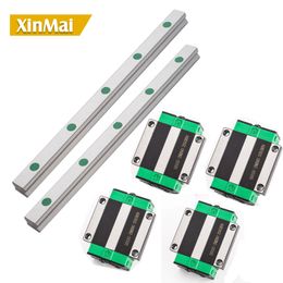 2pc HGR20 HGH20 Square Linear Guide Rail 2600mm +4pc Slide Block Carriages HGH20CA/flang CNC Router Engraving