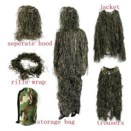 Adults Hunting Equipment Secretive Ghillie Suit Aerial AK47 AK74 Shooting Clothes Camouflage Military Jungle Multicam Clothing