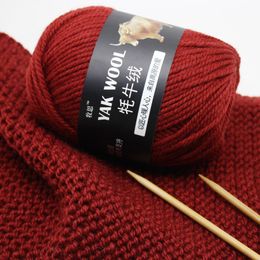 Yak Wool Yarn for Hand Knitted, Medium Coarse, Sweater, Coat, Crocheted Scarf, Hat, Wholesale, 3 Strand, 500g, 5Pcs