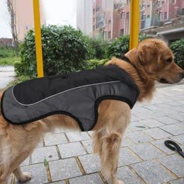 Dog Apparel Warm Jacket Waterproof Clothes Pet Coat Winter Vest Padded Zipper Clothing For Small Medium Big Dogs