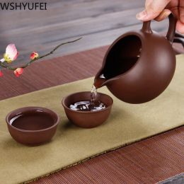 New Zisha Gongdao Cup Chinese Tea set Teapot Ore Pure Zisha Beauty Kettle 375CC Master Handmade Tea Set Accessories