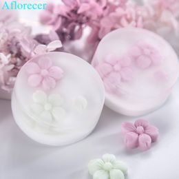 3D Cherry Soap Mold Silicone Soap Making Molds Cute Flower Round Resin Mould for DIY Home Handmade Craft