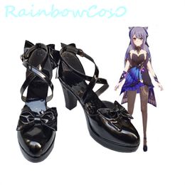 Genshin Impact Keqing Cosplay Shoes Boots Game Anime Carnival Party Halloween Chritmas Rainbowcos0 W2127W2114