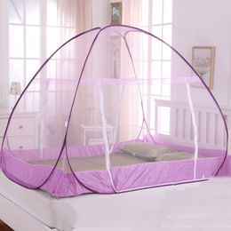Portable Mosquito Bedding Net Anti-mosquito Curtain For Single Double Bed Summer Folding Bedding Curtain Solid Adults Bed Tent