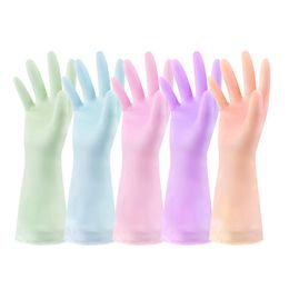 2 Set Home Glove Rubber Thin and light style Kitchen Bowl latex Plastic PVC Household Restaurant Multifunctional Cleaning gloves