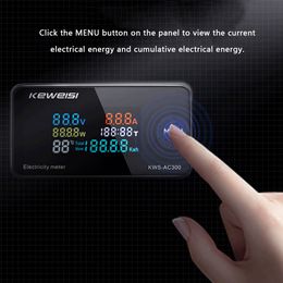 AC50-300V Digital Voltmeter Ammeter Power Current Voltage Temperature Humidity Metre Measurement Device 100A