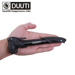 DUUTI Bicycle Pump Mini Portable High-strength Aluminium Alloy Cycling Air Pump Bike Tyre Inflator Super Light Bike Accessories