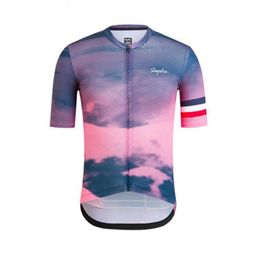 RAPHA Summer pro Team Mens Cycling jersey Road Racing Maillot Breathable Short Sleeve Bike Tops Outdoor Sportwear Bicycle Shirts S316V