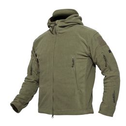 Winter Warm Military Tactical Thicken Hiking Hunting Jackets Outdoor Hooded Fleece Coat High Quality Multiple Pocket Outerwear