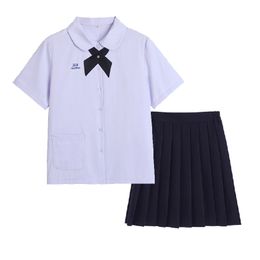 Thailand JK COS Uniform Full Set School Drama Girl JK DK Purple Shirt Pleated Skirt School Students Clothes Thai College Outfit