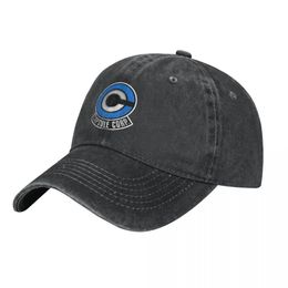 Capsule Corp Denim Baseball Cap Desgin Sport Trucker Hat Summer Drop Man Trendy Print Baseball Caps 240407