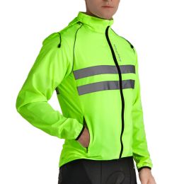 WOSAWE Windproof Water Repellent Cycling Jacket Men Mtb Bike Windcoat Long Sleeve Ropa Ciclismo