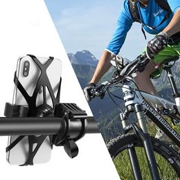 Universal Safety Rubber Strap for Bicycle Motorcycle Silicone Phone Holder for Mountain Road Sports Bike Handlebar Mounting