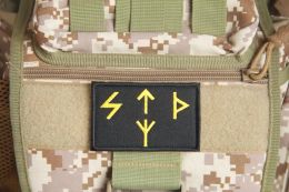 Russia Black Embroidered Patch Tactical Hook Loop Emblem DIY Patches for Clothing Tactical Decorative Badge