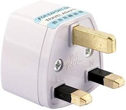 5 Packs Universal EU/USA/AU to UK GB England AC Power Plug Adapter Travel Converter