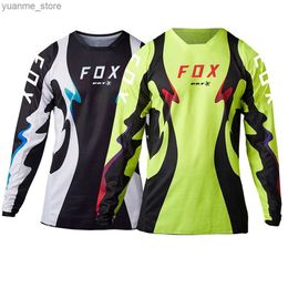 Cycling Shirts Tops Mens Motocross Jersey Downhill Jersey Motocross Motorcycle Jersey BAT Quick-Dry Breathable Cycling Jersey Y240410