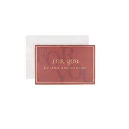 Text Teacher's Day Thank You Blessing Bronzing Greeting Card Folding Birthday Message Card Envelope Postcard Gift Decoration
