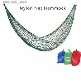 Hammocks Nylon Rope Mmeshy Pendant for Outdoor Camping Hanging Pendant Free Delivery Red Sleep Net Hamacs Travel Portable SwingingQ