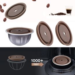 Reusable Cap for Nespresso Vertuo and VertuoLine Capsules Refillable Food Grade Silicone Lid Cover Compatible with Original Pods