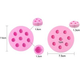 1Pcs 3D Mini Raspberry & Blueberry Silicone Fondant Moulds Soap Candle Mulberry Wax Melts Moulds Berries Chocolate Candy Mould