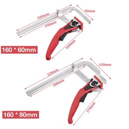 1PC/2PCS MFT Clamp Quick Guide Rail Clamp F Clamp Heavy Duty Quick Release For MFT Guide Rail System Hand Woodworking Tool DIY