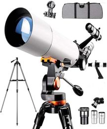 Telescope 2022 80mm Aperture 500mm AZ Mount Astronomical Refracting Travel For Astronomy With Carry Bag Telescopio4705014