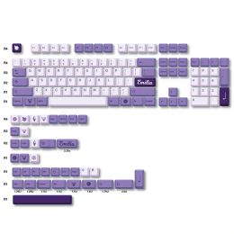 Accessories Emilia Keycaps PBT MAD XDAL Profile No Backlit for Cherry MX Switches on 61 63 64 68 75 84 87 96 108 Mechanical Keyboards