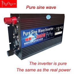 Pure Sine Wave Inverter 12V 24V 48V 60V 220V 3000w 4000w Voltage Transformer Solar Power Inverter DC12V to AC 220V Converter LED