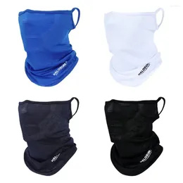 Bandanas Breathable Bike Mask Fashion Silk Windproof Dustproof Full Face Solid Color Neck Gaiter Summer