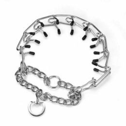 Dog Choke Collar Metal Steel Chain Prong-Pinch1 M-XXL Training Pet Spike Safety