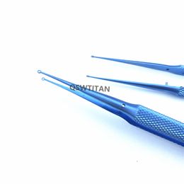 14/18cm Titanium ring tip Forceps micro fine whole ring tip ent plastic surgery instrument 1pcs