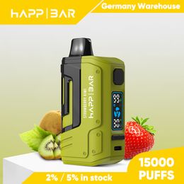 Vape Disposable 15000 Puff vapes Device EU Warehouse Shipping Recharge Airflow Adjustment Display Screen All Good Taste Puff Bar