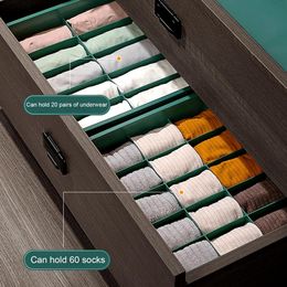 Compartments Sock Storage Case with Lids Moisture-proof Bra Storage Box Multi-grids Underwear Storage Case Wardrobe Organiser