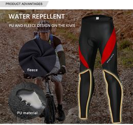 WOSAWE Men's Cycling Long Pants Breathable Quick-drying Stretch MTB Bike Bicycle Trousers Silicone Outdoor Sports Tights