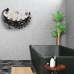 Toilet Paper Holder Free Standing Wall Mount Storage Stand Roll Holders Cat Dog Sheep Shaped Roll Paper Metal Bathroom Stand