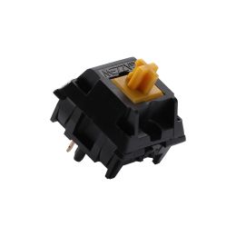 Keyboards Gazzew Boba BLACK U4t V2 Thocky Tactile Switches for Mechanical Keyboard Customization 5pin 62g 68g Bottom