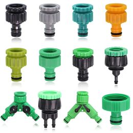 1-2PCS Home Garden Tap Connecters 1/2'' 3/4'' 1'' Female Thread Colourful Plastic Hose Coupling Adapter Y Faucet Joints BSP NPT