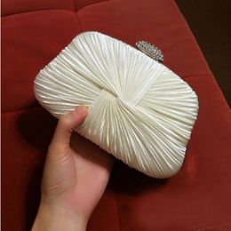 2023 Silver Women's Square Party Clutch Wedding Evening Female Hand Bag Clutches Purse Luxury ZD1007