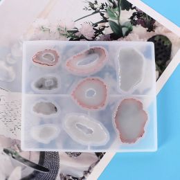 Irregular Stone Silicone Casting Resin Moulds For DIY Resin Pendant Earring Jewellery Findings Tools Uv Epoxy Moulds Handmade Craft